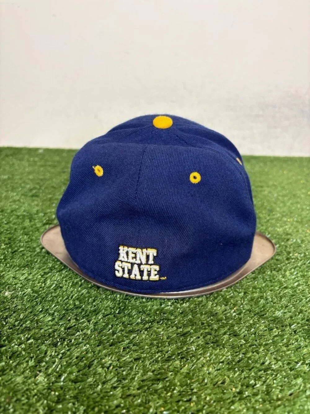 Vintage Kent State Golden Flashes hat cap fitted 7 1/4 blue yellow zephyr wool
